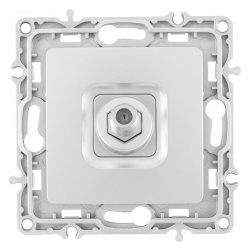 ТВ-розетка без рамки Arte Milano am-217 217.42-1.silver в интернет-магазине "Галерея света"
