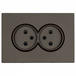 Розетка двойная без заземления и со шторкой Stekker Эмили 49929 в интернет-магазине "Галерея света"