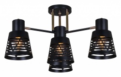Потолочная люстра 06074-3.3-04 BK+FG в интернет-магазине "Галерея света"