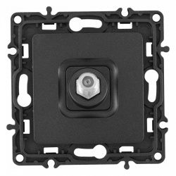 ТВ-розетка без рамки Arte Milano am-217 217.42-1.black в интернет-магазине "Галерея света"