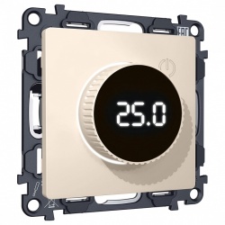Терморегулятор электромеханический для теплого пола без рамки Ambrella Volt ALFA MA325810 в интернет-магазине "Галерея света"