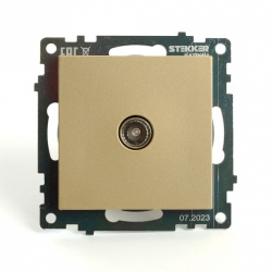 ТВ-розетка без рамки Stekker Катрин 49228 в интернет-магазине "Галерея света"