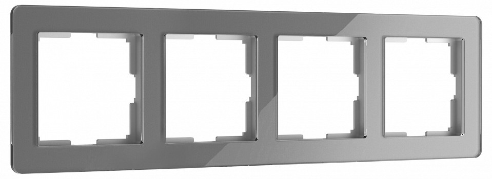Рамка на 4 поста Werkel Acrylic (графит) W0042704 в интернет-магазине "Галерея света"