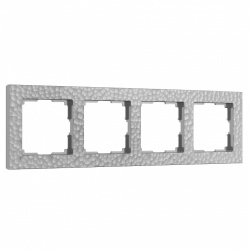Рамка на 4 поста Werkel Hammer серебряный W0042406 в интернет-магазине "Галерея света"