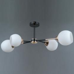 Люстра на штанге ILLUMICO LIBRA IL0715-4CSQ-24 BK GD LIBRA в интернет-магазине "Галерея света"