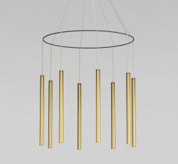 Подвесная люстра Eurosvet  301101 LED латунь в интернет-магазине "Галерея света"