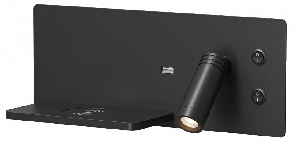 Накладной светильник Denkirs ЧАРДЖЛЮКС DK5092-BK в интернет-магазине "Галерея света"