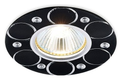 Встраиваемый светильник Ambrella Light Classic A808 A808 BK/AL в интернет-магазине "Галерея света"