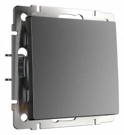 Выключатель проходной одноклавишный без рамки Werkel графит матовый W1112064 в интернет-магазине "Галерея света"