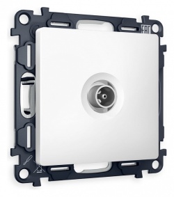 ТВ-розетка проходная без рамки Ambrella Volt ALFA MA133030 в интернет-магазине "Галерея света"