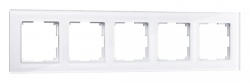 Рамка на 5 постов Werkel Favorit (белый) W0051101 в интернет-магазине "Галерея света"