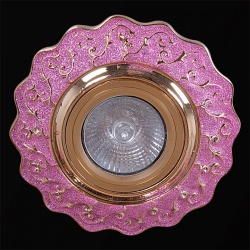 Встраиваемый светильник  05118-9.0-001YES MR16 PK/GD в интернет-магазине "Галерея света"