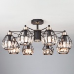 Люстра на штанге Eurosvet Lord 70075/8 черный в интернет-магазине "Галерея света"