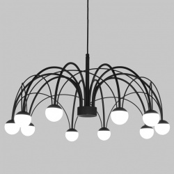 Подвесная люстра Eurosvet Ragno 90034/10 LED черный в интернет-магазине "Галерея света"