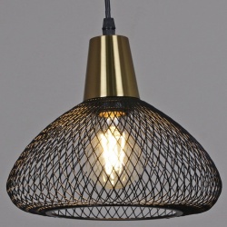 Подвесной светильник 03204-3.9-01 BK+COPPER в интернет-магазине "Галерея света"