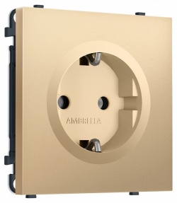 Розетка с заземлением, без рамки Ambrella Volt MS MS886010 в интернет-магазине "Галерея света"