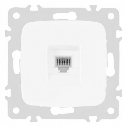 Розетка телефонная RJ-11 без рамки Arte Milano am-205 205.51-1.white в интернет-магазине "Галерея света"