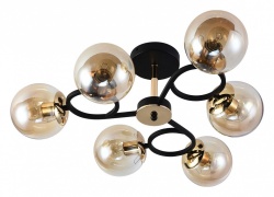 Люстра на штанге 01338-0.3-06 BK+FGD в интернет-магазине "Галерея света"