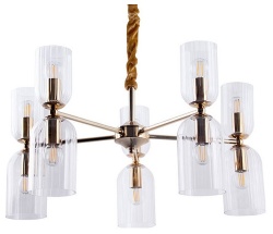 Подвесная люстра Arte Lamp Charm A1623LM-10GO в интернет-магазине "Галерея света"