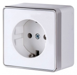 Розетка с заземлением Werkel Gallant (белая) W5071001 в интернет-магазине "Галерея света"