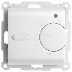 Терморегулятор электромеханический для теплого пола без рамки Stekker Катрин 49740 в интернет-магазине "Галерея света"