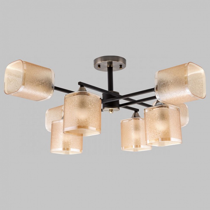 Люстра на штанге Imex MD.4212 MD.4212-8-S-BK+AB в интернет-магазине "Галерея света"