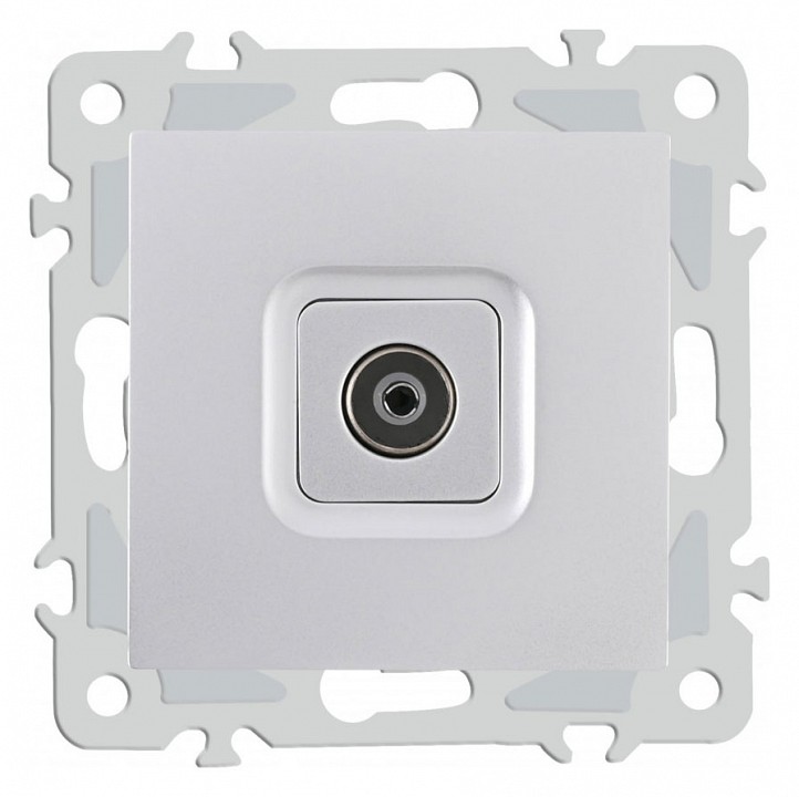 ТВ-розетка без рамки Arte Milano am-206 206.43-1.silver в интернет-магазине "Галерея света"