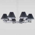 Подвесная люстра Eurosvet Peony 60136/8 хром/графит в интернет-магазине "Галерея света"
