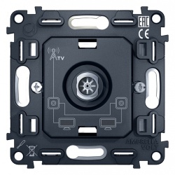 Механизм ТВ-розетки проходной Ambrella Volt Quant VM211 в интернет-магазине "Галерея света"