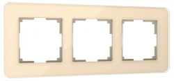 Рамка на 3 поста Werkel Elite (айвори, стекло) W0032443 в интернет-магазине "Галерея света"
