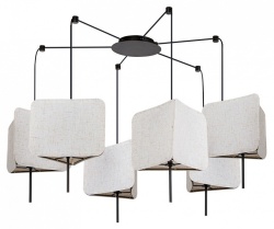 Подвесная люстра Arte Lamp TRIXIE A7084SP-6BK в интернет-магазине "Галерея света"