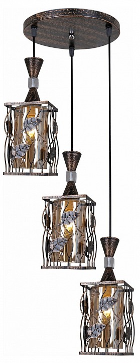 Подвесной светильник 03653-0.4-03 BK+GD в интернет-магазине "Галерея света"