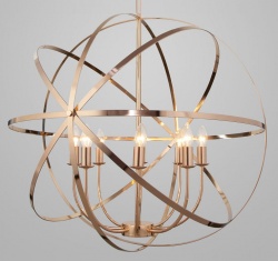 Подвесная люстра Eurosvet Santi 60139/8 золото в интернет-магазине "Галерея света"