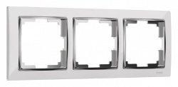 Рамка на 3 поста Werkel Snabb (белый/хром) W0031901 в интернет-магазине "Галерея света"