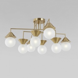 Люстра на штанге Eurosvet  302002/8 латунь Smart в интернет-магазине "Галерея света"