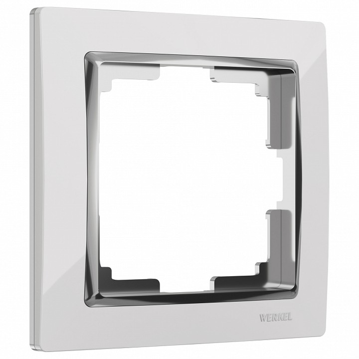 Рамка на 1 пост Werkel Snabb (белый/хром) W0011901 в интернет-магазине "Галерея света"