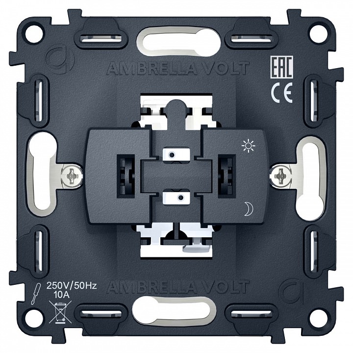 Выключатель самовозвратный одноклавишный без рамки Ambrella Volt VM VM113 в интернет-магазине "Галерея света"