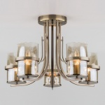 Потолочная люстра Eurosvet Coppa 60085/5 античная бронза в интернет-магазине "Галерея света"