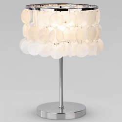 Настольная лампа декоративная Eurosvet Sandra 208101 хром/перламутр в интернет-магазине "Галерея света"