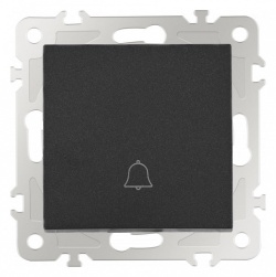Кнопка звонка без рамки Arte Milano 206 206.36-1.black в интернет-магазине "Галерея света"