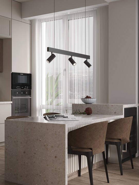 Комплект трековый Hesby Lighting ElDeko HSBL_kompl_E003_PI1B4K в интернет-магазине "Галерея света"
