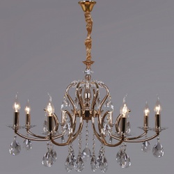 Подвесная люстра ILLUMICO  IL2326-8POR-39 GD в интернет-магазине "Галерея света"