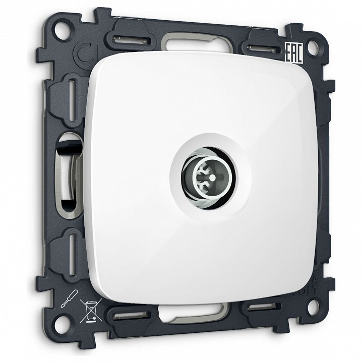 ТВ-розетка оконечная без рамки Ambrella Volt OMEGA MO113005 в интернет-магазине "Галерея света"