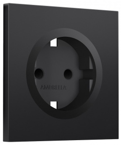 Накладка для розетки с заземлением и со шторками Ambrella Volt SIGMA SP8070 в интернет-магазине "Галерея света"