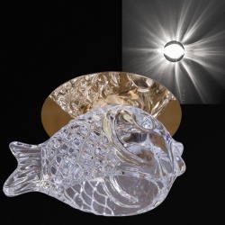 Встраиваемый светильник 08074-9.0-001H G9 GD в интернет-магазине "Галерея света"