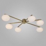 Потолочная люстра Eurosvet Opaline 70220/6 латунь в интернет-магазине "Галерея света"