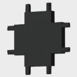 Соединитель X-образный для корда Italline IT09 IT09-9031 black в интернет-магазине "Галерея света"