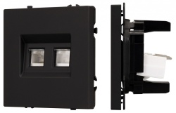 Розетка двойная Ethernet RJ-45 без рамки Arlight NOBE 054313(1) в интернет-магазине "Галерея света"