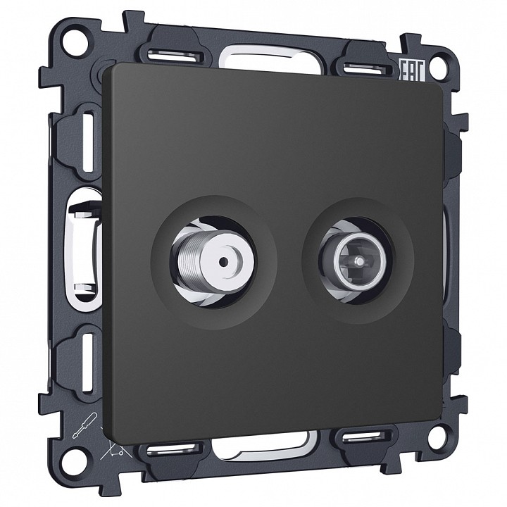 ТВ-розетка и SAT-розетка оконечная без рамки Ambrella Volt ALFA MA913310 в интернет-магазине "Галерея света"