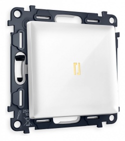 Выключатель одноклавишный с подсветкой без рамки Ambrella Volt ALFA MA102010 в интернет-магазине "Галерея света"